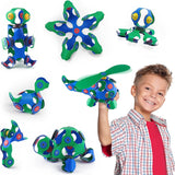 Kit mágnetico 30 piezas verde-azul