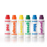 Marcadores de punto arcoiris x 6