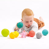 Set de pelotas sensoriales texturadas