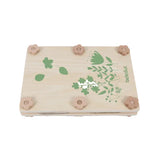 Prensa de madera para flores