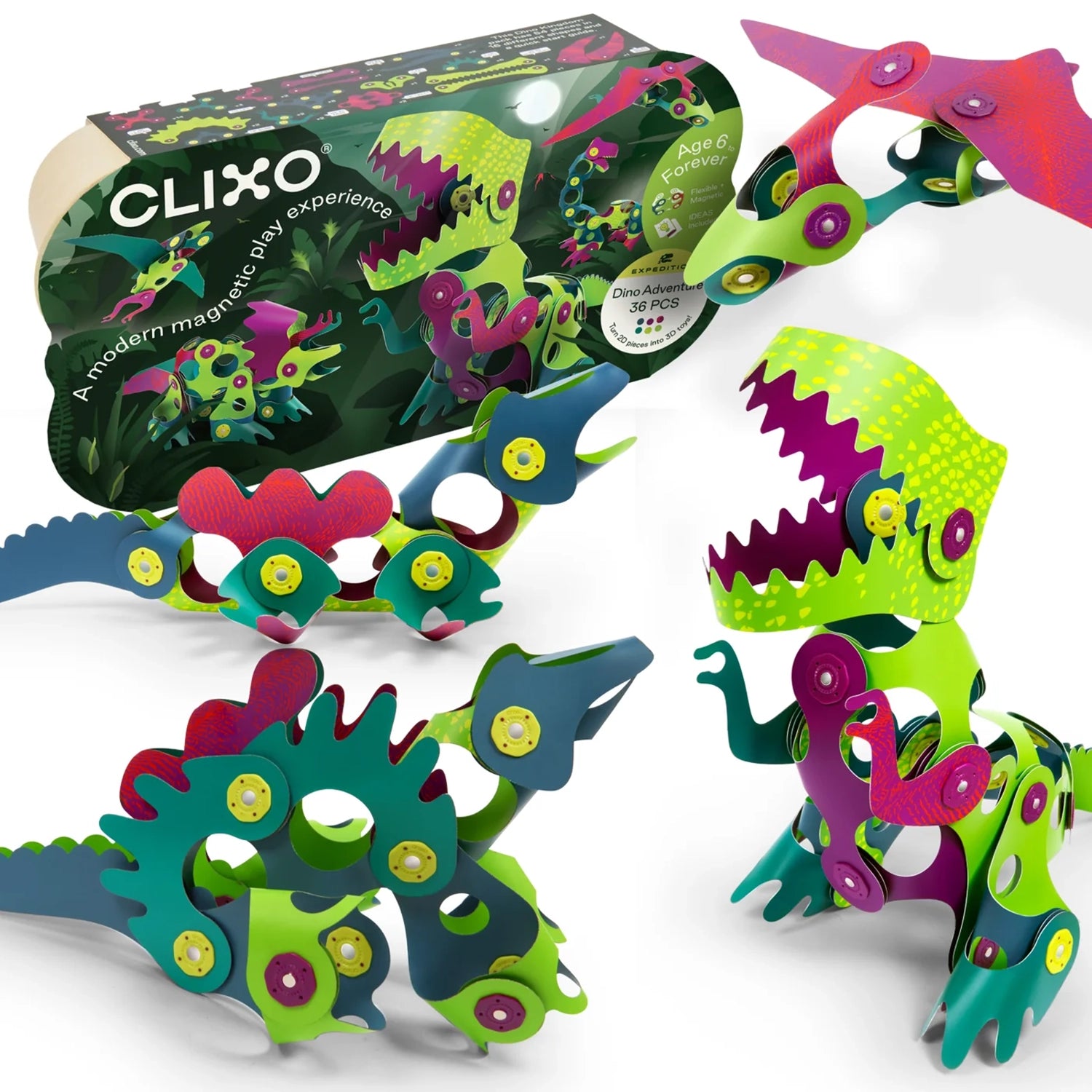 Set magnético descubriendo dinosaurios