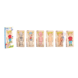 Puzzle de capas cuerpo niña