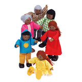 Set de familia afroamericana
