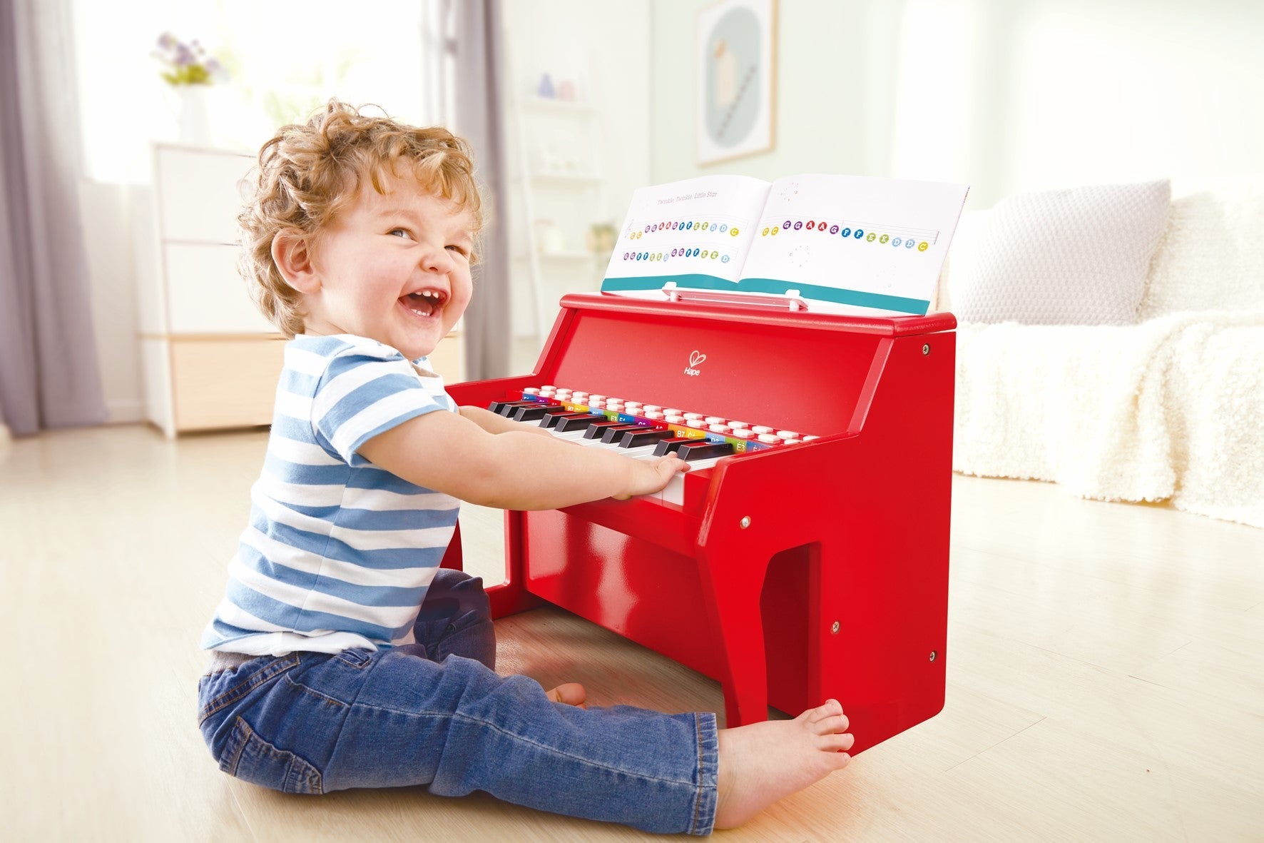 Learn with Lights Piano, Red | HAPE | E0628