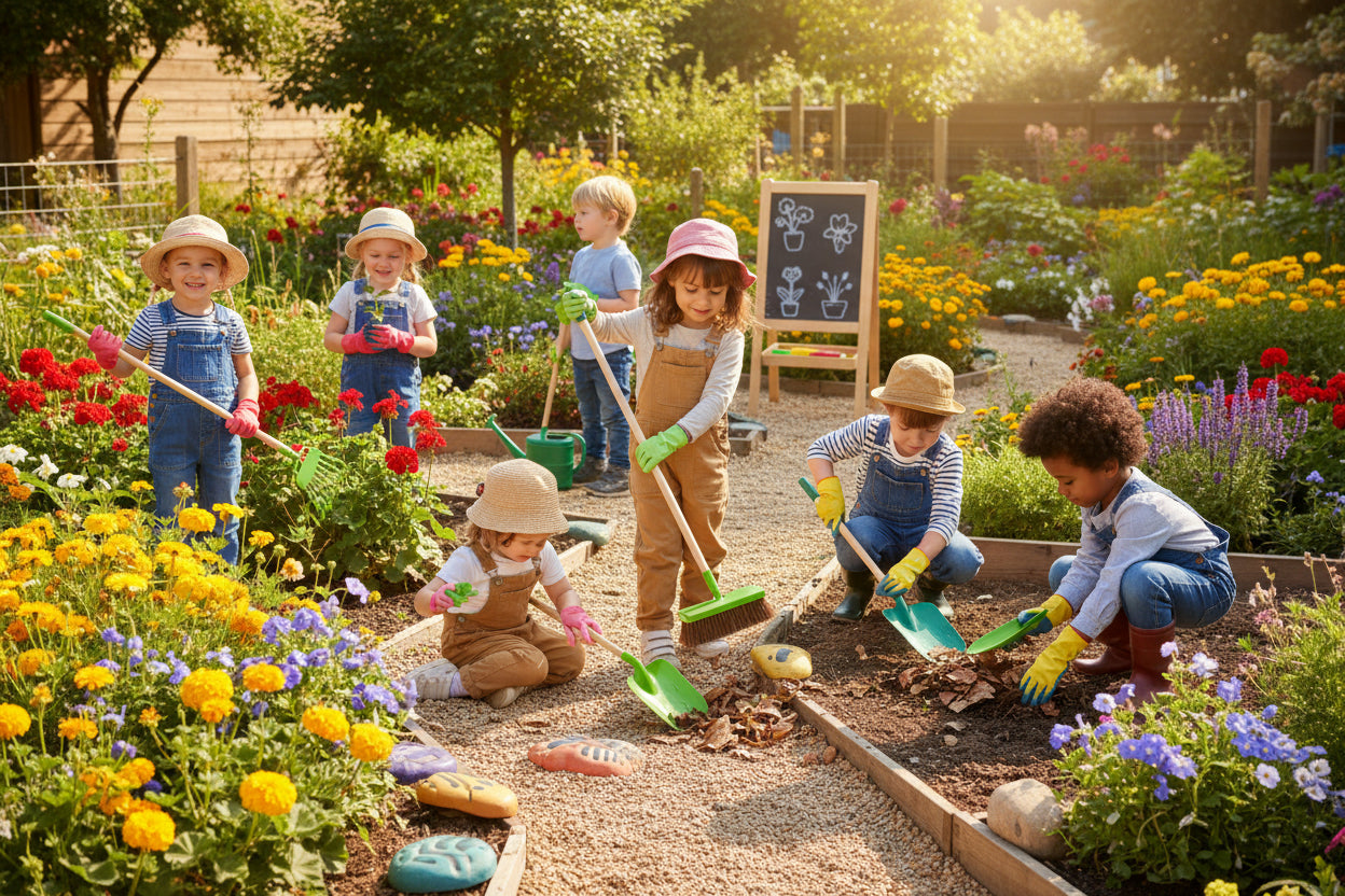 Kit de jardinería bambú