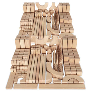 Set de 340 bloques de madera