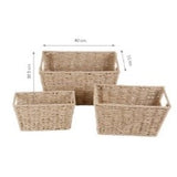 Set de 3 canastos rectangulares | BELEDUC | 842506 | Identidad y Autonom